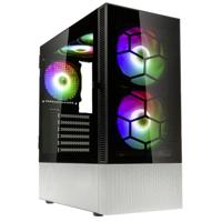 Kolink Kolink Observatory MX Glass ARGB Midi Tower Case - Black/White Midi-tower Behuizing, Gaming-behuizing, PC-behuizing Zwart/wit - thumbnail