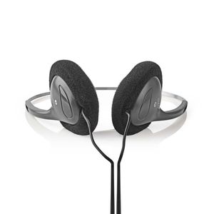 Nedis HPWD1101BK lichtgewicht on-ear koptelefoon zwart 3.5 mm