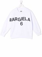 MM6 Maison Margiela Kids sweat à logo imprimé - Blanc - thumbnail