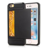 iPhone 7/8/SE (2020)/SE (2022) Hybrid Case with Sliding Card Slot - Black