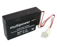 multipower MP0,8-12-AMP A9709 loodaccu 12 V 0,8 Ah loodvlies (AGM) (B x H x D) 96 x 62 x 25 mm AMP-BUC