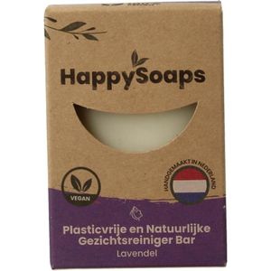 Happysoaps Gezichtreiniger bar lavendel (70 gr)