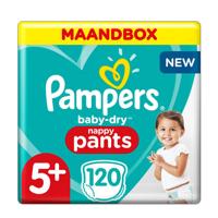 Pampers Active Baby-Dry Baby-Dry Pants S5+, Maandbox, 120 Luierbroekjes, Luchtdoorlatende Banen