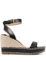 Lauren Ralph Lauren espadrilles compensées Hilarie 100 mm - Noir