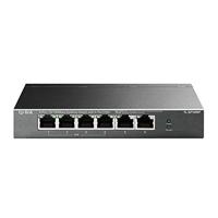 TP-Link TL-SF1006P 6-Port Fast Ethernet PoE Switch met 4 PoE+ poorten (67 Watt, afgeschermde RJ-45 poorten, 250 m overdrachtsafdekking in Extendmodus, plug-and-play-installatie, zonder ventilator)