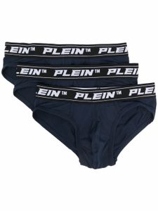 Philipp Plein lot de trois slips à logo - Bleu