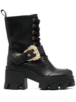 Versace Jeans Couture bottines Mia 85 mm en cuir - Noir - thumbnail