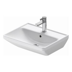 Wastafel Duravit D-Neo Met Overloop Kraanvlak 1 Kraangat 55 cm Hoogglans Wit Duravit