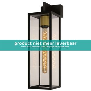 LAURENS Wandlamp Buiten 1xE27 IP54 Zwart