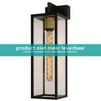 LAURENS Wandlamp Buiten 1xE27 IP54 Zwart - thumbnail