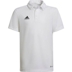 adidas Entrada 22 Polo Kids - Opruiming - Kleding - White - maat 140