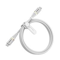 OtterBox Premium Reinforced Braided USB-C naar USB-C Cable, snelle oplaadkabel voor Smartphone en Tablet, ultrarobuust, buig- en buigzaam getest, 1m, Wit