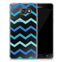 Samsung Galaxy A3 2016 TPU bumper Zigzag Blauw