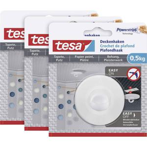 tesa 77781 Plafondhaak Wit Inhoud: 3 stuk(s)