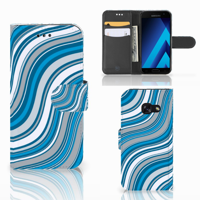 Samsung Galaxy A3 2017 Telefoon Hoesje Waves Blue