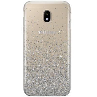 Samsung Galaxy J5 2017 siliconen hoesje - Falling glitters Samsung Galaxy J5 2017 siliconen hoesje - Falling glitters