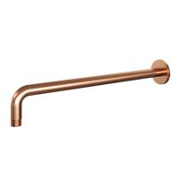 Douchearm Muur Brauer Copper Edition Rond 40cm Geborsteld Koper