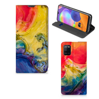 Bookcase Samsung Galaxy A31 Watercolor Dark - thumbnail