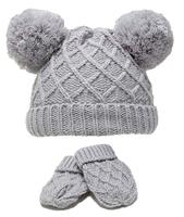 Soft Touch babymuts en wanten Diamond Knit acryl