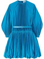 Jil Sander robe ceinturée à design plissé - Bleu