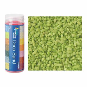 Grof decoratie zand/kiezels lichtgroen 500 gram   -