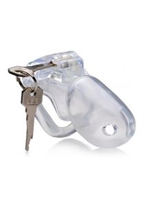 Clear Captor Chastity Cage with Keys - Large