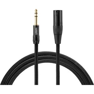 Warm Audio Premier Series XLR Verbindingskabel [1x XLR-stekker - 1x Jackplug male 6,3 mm] 1.80 m Zwart