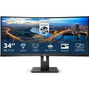 Philips B-Line 346B1C/00 34 Wide Quad HD 100Hz USB-C 90W Curved VA Monitor