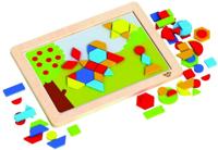 Tooky Toy magnetische legpuzzel junior 38 cm hout 74 delig