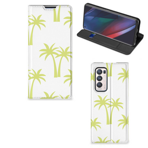 OPPO Find X3 Neo Smart Cover Palmtrees