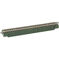 Rokuhan 7297071 Z Liggerbrug 1 spoor Z Rokuhan rails (met ballastbed) Groen