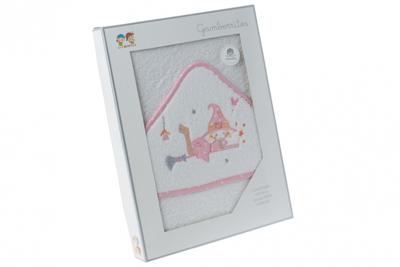 Gamberritos badcape Heksje 100 x 100 cm katoen