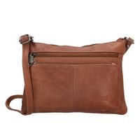 Beagles Leather Schoudertas Santa Lucia Cognac