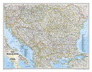 Wandkaart The Balkans - Balkan landen, 77 x 60 cm | National Geographi