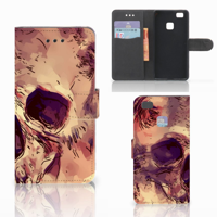 Telefoonhoesje met Naam Huawei P9 Lite Skullhead