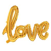 Folieballon Love goud (73cm)