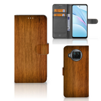 Xiaomi Mi 10T Lite Book Style Case Donker Hout - thumbnail