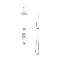 Hotbath Get Together IBS5CR inbouwdouche met 15cm plafondbuis en glijstang chroom