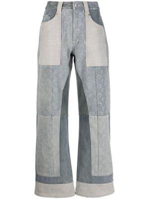 Marine Serre Jeans met wijde pijpen - Blauw