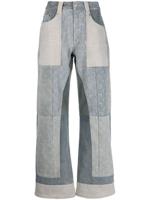 Marine Serre Jeans met wijde pijpen - Blauw