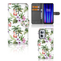 OnePlus Nord CE 2 Telefoonhoesje met Pasjes Flamingo Palms