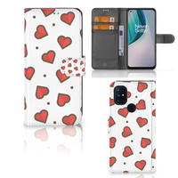 OnePlus Nord N10 Telefoon Hoesje Hearts - thumbnail