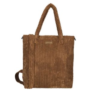 Enrico Benetti Corduroy Ribstof Shopper/Schoudertas Rosie Bruin