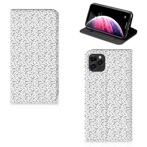 Apple iPhone 11 Pro Max Hoesje met Magneet Stripes Dots