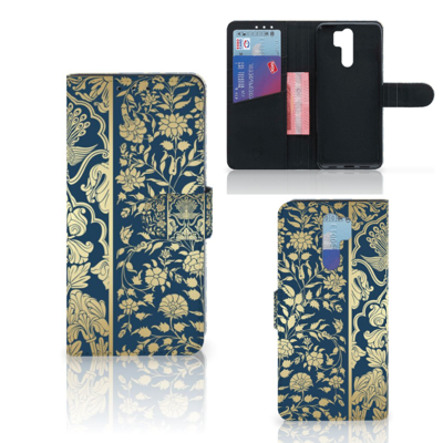 Xiaomi Redmi 9 Hoesje Beige Flowers Xiaomi Redmi 9 Hoesje Beige Flowers