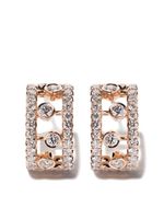 De Beers Jewellers boucles d'oreilles Dewdrop en or rose 18ct et diamants