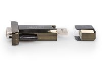 Digitus USB 2.0, Serieel Adapter [1x USB-A 2.0 stekker - 1x D-sub stekker 9-polig] DA-70167 0.80 m Vergulde steekcontacten, Met USB - thumbnail