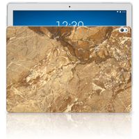 Lenovo Tab P10 Tablet Back Cover Marmer Creme - thumbnail