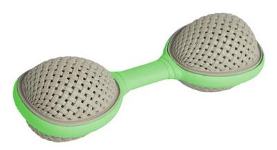 Taf Toys rammelaar Rattan Rattle Duo junior 15 cm lime Taf Toys rammelaar Rattan Rattle Duo junior 15 cm lime