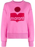 MARANT ÉTOILE sweat Moby à logo floqué - Rose